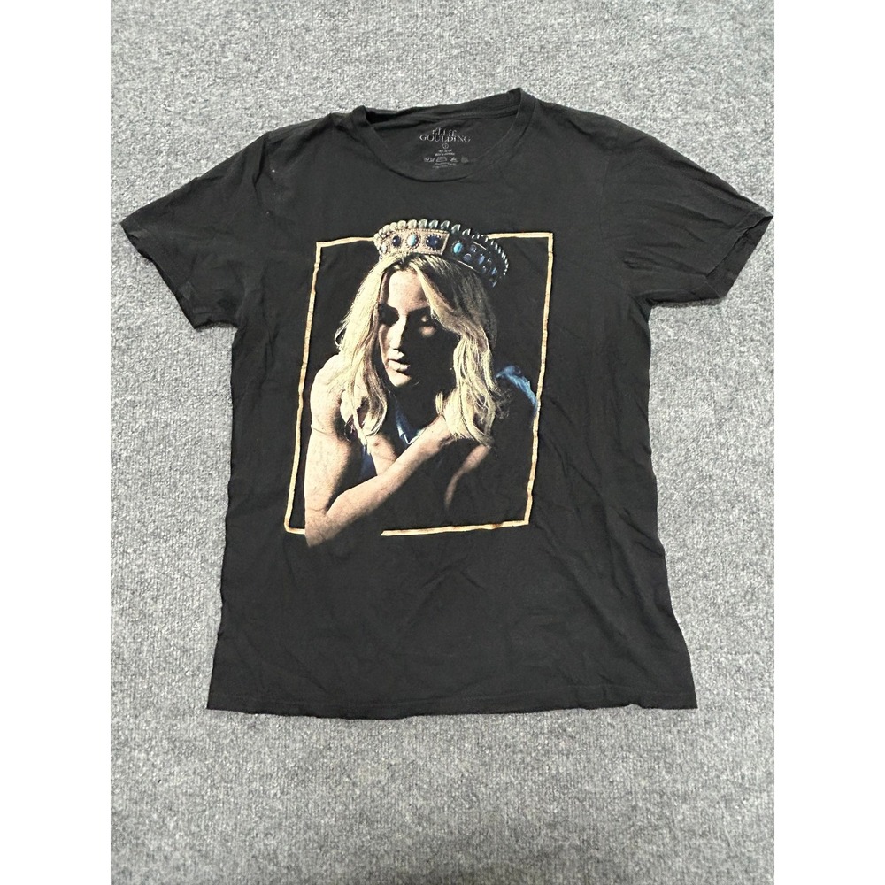 Ellie Goulding T-Shirt Womens Size S Black Delirium World Tour 2016 Graphic Tee